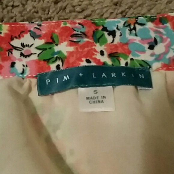 NWOT Pim + Larkin Floral pleated Skirt - Picture 3 of 5